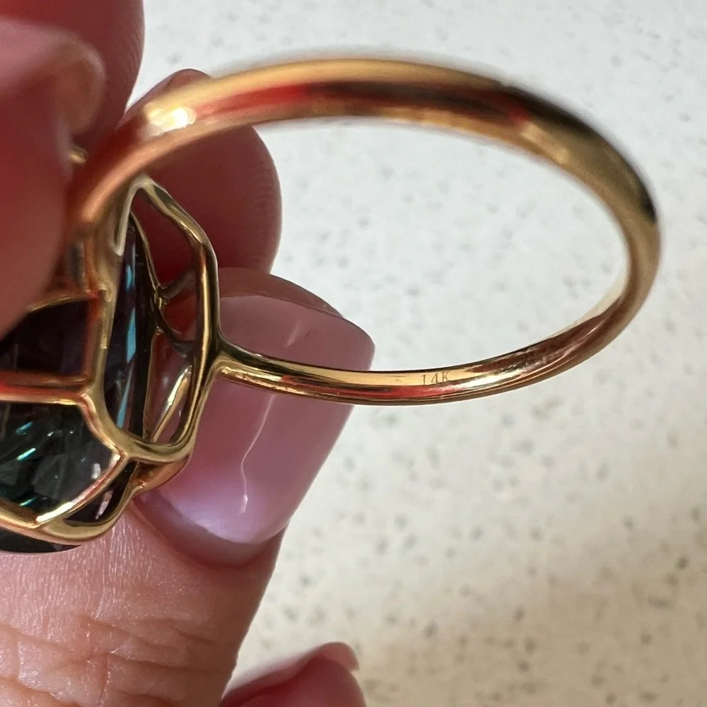EFFY BLUE TOPAZ RING - Picture 9 of 10